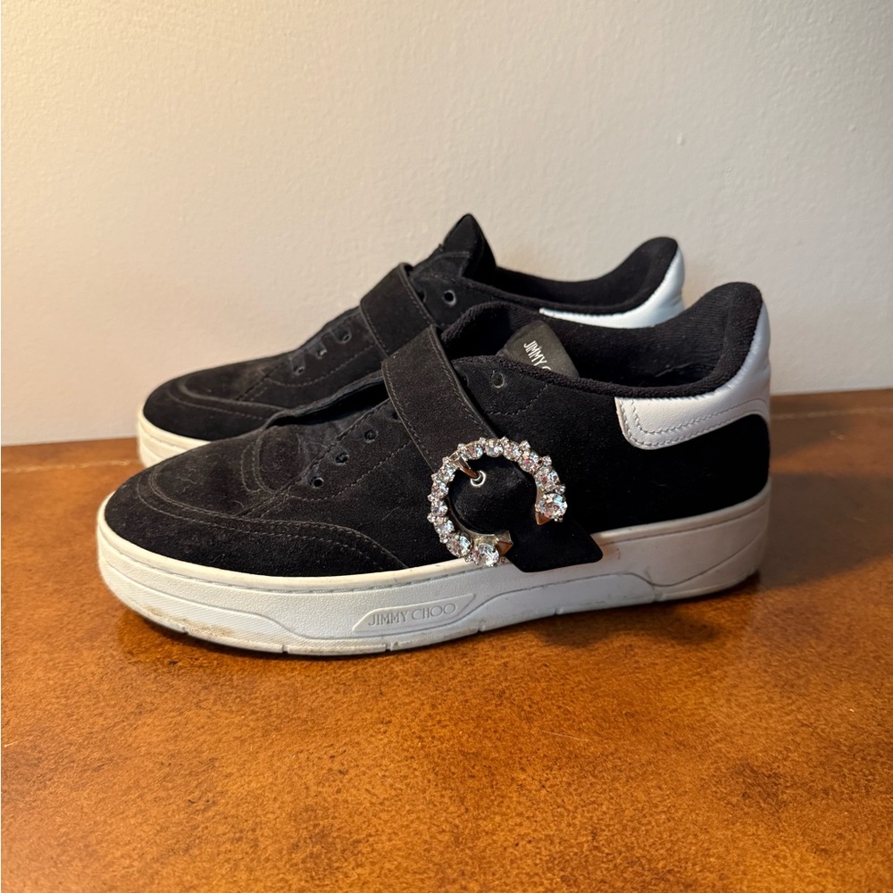 Jimmy Choo Black and White Sneakers